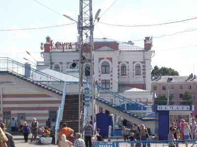 Вокзал Калуги, вид со стороны поездов
