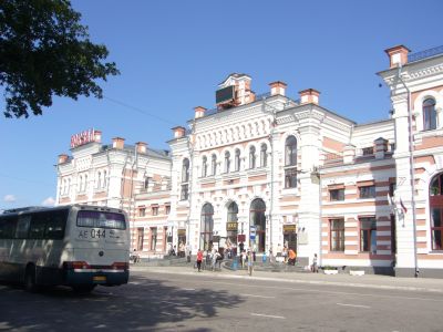 Вокзал Калуги, вид спереди
